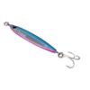 60 g Pink-Blue Vertical Casting Jig with Super-Sharp Treble Hooks view 1