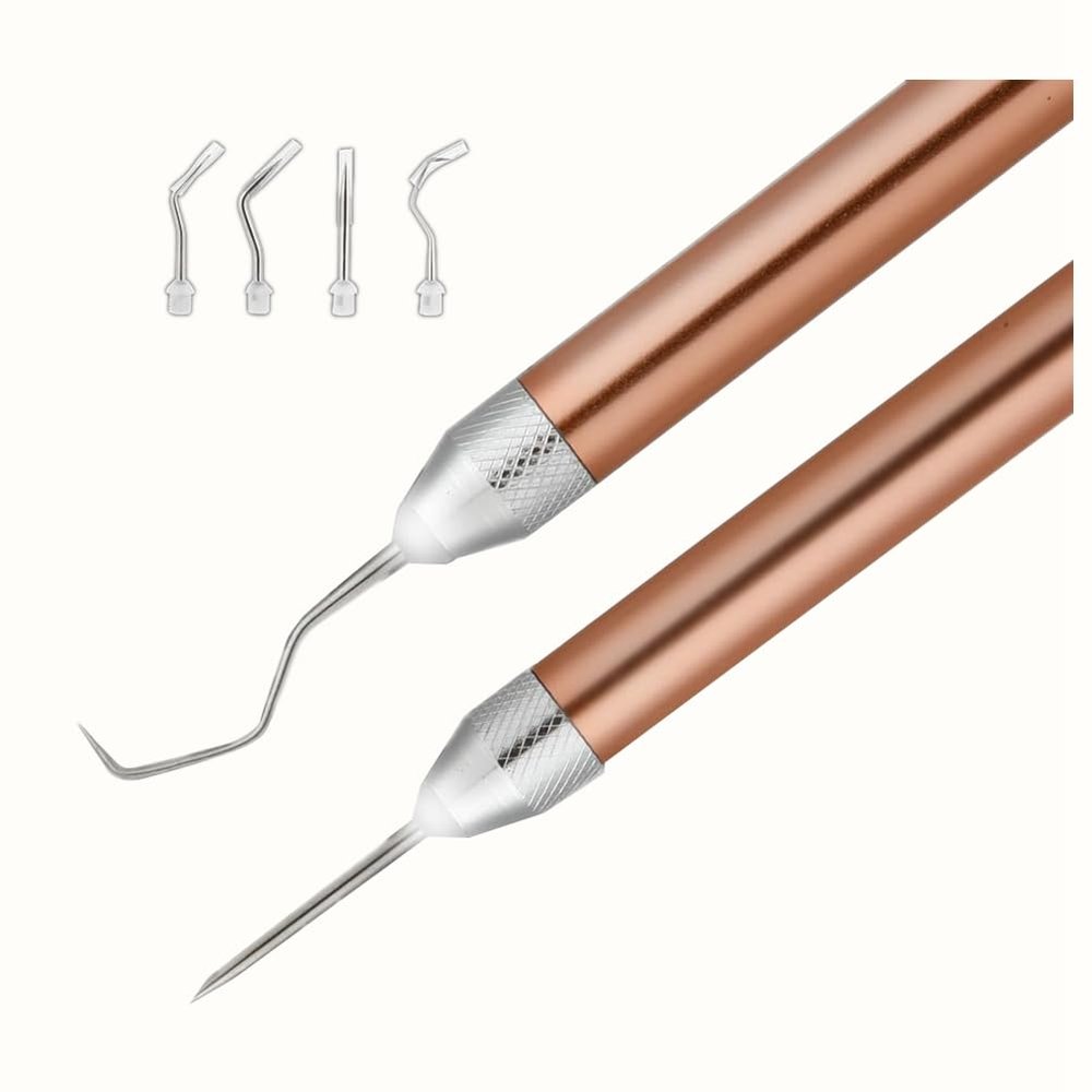 Hanabitx LED Weeding Tools for Vinyl, Illuminated Weeding Pen with Pen and Hook for Removing Tiny Cuts from Vinyl and Iron-On Projects
