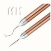 Hanabitx LED Weeding Tools for Vinyl, Illuminated Weeding Pen with Pen and Hook for Removing Tiny Cuts from Vinyl and Iron-On Projects view 1