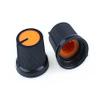 VWWJCCRO 10-Piece 6 mm Knurled Potentiometer Knob Caps, Orange view 2