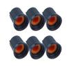VWWJCCRO 10-Piece 6 mm Knurled Potentiometer Knob Caps, Orange view 3