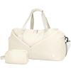 Ceneda Women's 20-Inch Sports Duffel Bag with Wet and Shoe Compartments, Ivory view 1