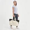 Ceneda Women's 20-Inch Sports Duffel Bag with Wet and Shoe Compartments, Ivory view 2