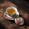 ZZTWER Chinese Palace-Style Ceramic Gaiwan Tea Cup with Lid view 4