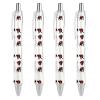 fifbird Kyokushin Karate Retractable Ballpoint Pens, 0.5 mm, Black Ink, 4-Pack view 1