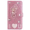 BLOTECH DIY Glitter PU Leather Flip Case for Blackview A55 Pro, Rose Gold view 1