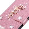 BLOTECH DIY Glitter PU Leather Flip Case for Blackview A55 Pro, Rose Gold view 2