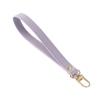 ZacLAy Leather Purse Wrist Strap with Gold Clasp, Light Blue, One Size view 3