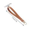 ZacLAy Leather Purse Wrist Strap with Gold Clasp, Light Blue, One Size view 4