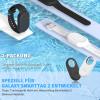 [2-Pack] GPS Tracker Wristbands for Samsung Galaxy SmartTag2 (2023), Soft Silicone, Waterproof, Adjustable, Black + White view 2