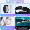 [2-Pack] GPS Tracker Wristbands for Samsung Galaxy SmartTag2 (2023), Soft Silicone, Waterproof, Adjustable, Black + White view 4