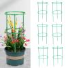 Adjustable Circular Garden Plant Support, Tomato Cage and Trellis, 6-Pack view 1