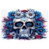 Luoweisi Sugar Skull Daisies Indoor Doormat, 50 x 80 cm, Washable, Absorbent, Non-Slip view 2