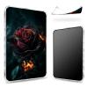Case for Kindle Paperwhite 4 (10th Generation, 2018), Clear Back with Burning Rose, Slim Soft TPU Corner Protection, Impact-Resistant Bumper view 1