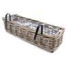 Spetebo Natural Rattan Window Boxes, 60 x 20 cm, Set of 2 view 3