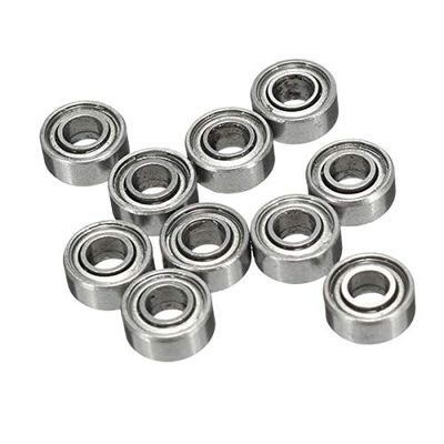 10-Pack 683ZZ 3 × 7 × 3 mm Deep-Groove Double-Shielded Miniature Ball Bearings