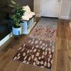 Siunwdiy Hallway Runner Rug, Non-Slip Washable Brown Gray Floral Rug, 120 x 500 cm view 1