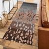 Siunwdiy Hallway Runner Rug, Non-Slip Washable Brown Gray Floral Rug, 120 x 500 cm view 3