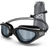 Otionus Polarized Swimming Goggles for Adults, Hair-Pull-Free Bungee Strap, Anti-Fog Pool Goggles for Men and Women view 1