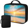 Qindaiwen Bible Cover Bag for Women and Children, Beach Sunrise view 1