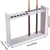 Pool Cue Rack, 57 cm Tall, Square, 12 Slots, White view 2