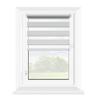 Mardom Duo Day-Night Roller Blind, No Drilling, Clip-Fix, Light Gray, 51 x 140 cm view 1