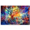 Feeby Abstract Tree Canvas Wall Art, 30 x 20 cm view 3