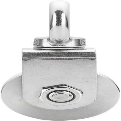 304 Stainless Steel Single Pulley with Swivel, Fixed Wheel, Wire Rope Load, 48 V Type
