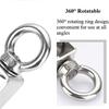 304 Stainless Steel Single Pulley with Swivel, Fixed Wheel, Wire Rope Load, 48 V Type view 3