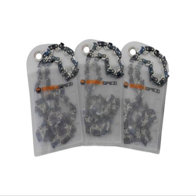 SGENSPEZI Set of 3 Saw Chains, 3/8 in, 1.6 mm, 185 Drive Links, Semi-Chisel