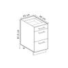 Vicco R-Line Base Cabinet, Blue-Gray, 40 cm view 2
