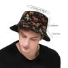 Colorful Brown Horse Bucket Hat, Packable Travel Sun Hat, Unisex, One Size view 3