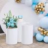 3/5-Piece Spandex Cylinder Pedestal Cover Set, Round Pedestal Covers for Parties and Weddings view 4