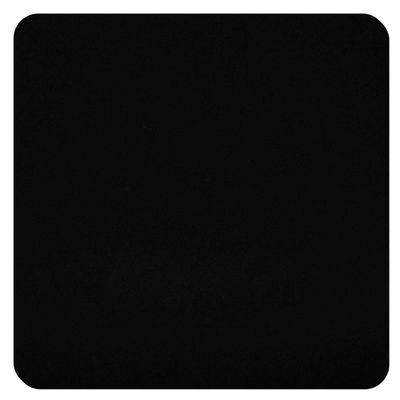 Black Felt Square with Rounded Corners, 46 x 46 cm, Pack of 10