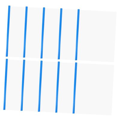 Tofficu 10-Pack Transparent Blue A4 Plastic PP Lever Arch Files