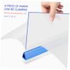 Tofficu 10-Pack Transparent Blue A4 Plastic PP Lever Arch Files view 4
