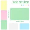 200 Blank Index Cards, 8.5 x 5.5 cm, 5 Colors, Blank Cardstock Cards view 2