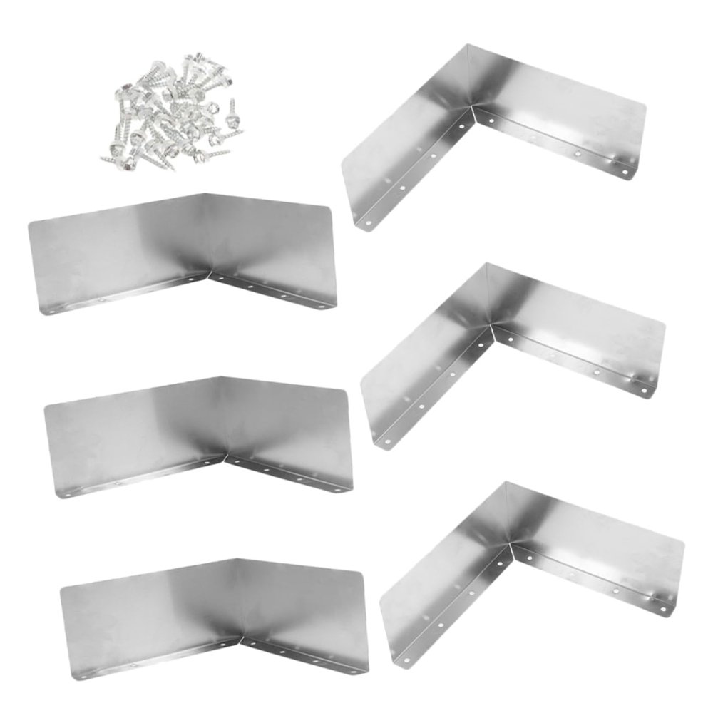 KITANDOVE Roof Gutter Splash Guard, Durable Aluminum Rain Diverter, Prevents Heavy-Rain Damage, Easy Installation