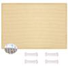 Rectangular Shade Sail 2.8 x 10 m, HDPE, UV-Resistant, Cream, with Eyelets and Fastening Kit view 1