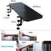 65–80 cm Extra-Wide Wooden Keyboard Tray, 90° Folding, Clamp-On Desk Mount view 2