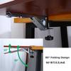 65–80 cm Extra-Wide Wooden Keyboard Tray, 90° Folding, Clamp-On Desk Mount view 4