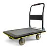 Steel Platform Cart with Folding Handle, Swivel Wheels, 880 lb Capacity, Green, 6 in view 1