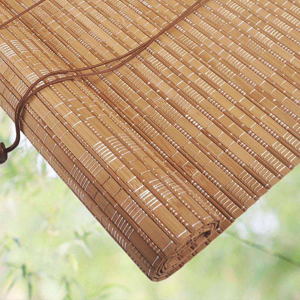 Natural Bamboo Roller Blind, 105 x 110 cm