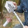 Herfair Folding Shovel, Stainless Steel, 3-Angle Adjustable, for Hiking, Camping & Survival view 2