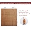 Natural Bamboo Roller Blind with Lift Cord, 140 x 130 cm view 3