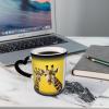 Color-Changing Giraffe Mug on Yellow Background view 4
