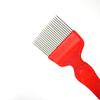 Bee Uncapping Fork, Stainless Steel, 21 Tines, Straight Beekeeping Tool, Red, 2 Pieces view 3