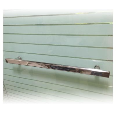 Stainless Steel Shower Door Handle, 300 mm Center-to-Center, Silver
