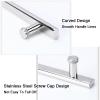 Stainless Steel Shower Door Handle, 300 mm Center-to-Center, Silver view 3
