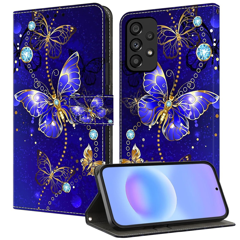 TUOLISG Case for Samsung Galaxy A53 5G – Diamond Butterfly